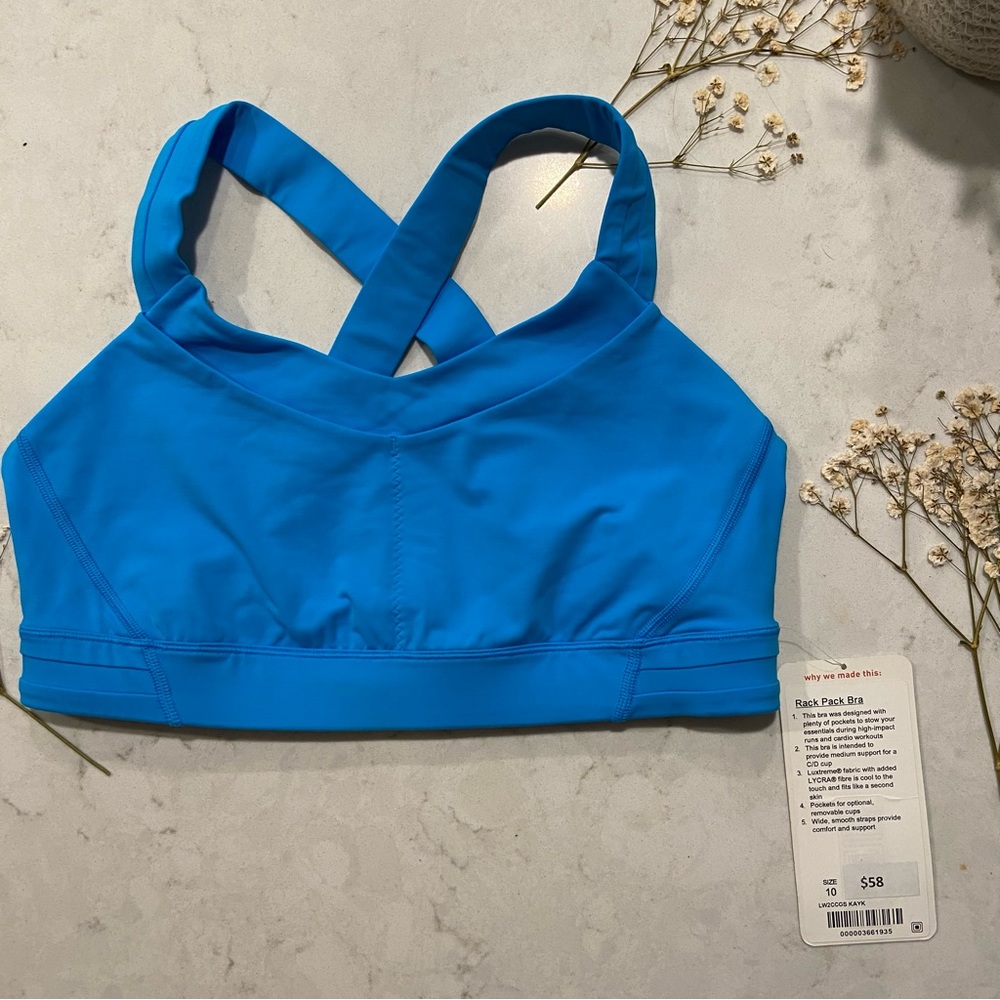 Lululemon rack pack sports bra size 10